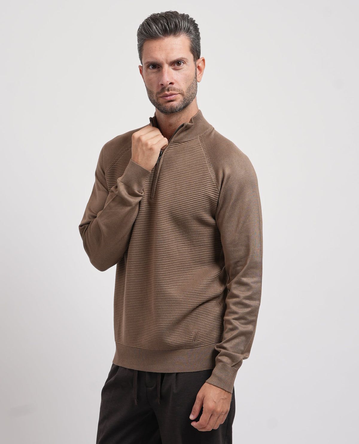 Maglione con zip Yes Zee uomo 