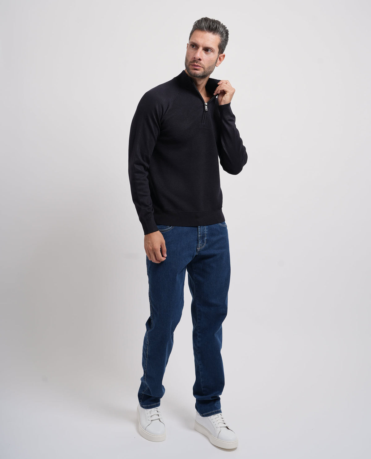 Maglione con zip Yes Zee uomo 