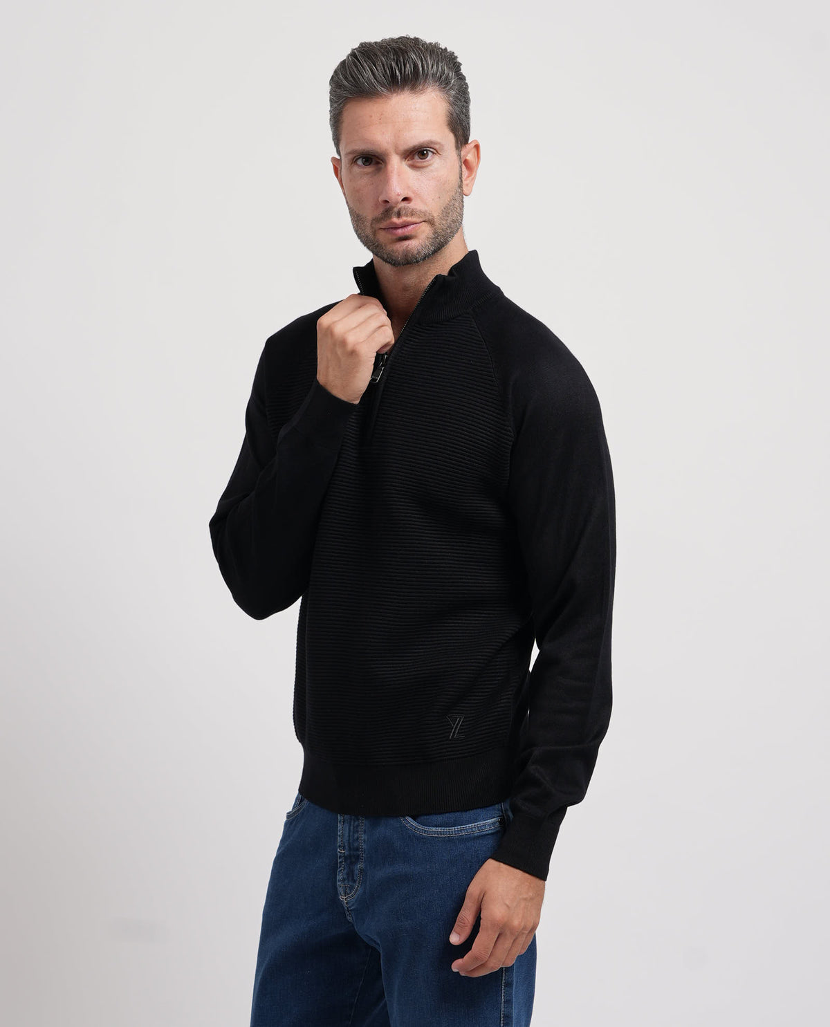 Maglione con zip Yes Zee uomo 