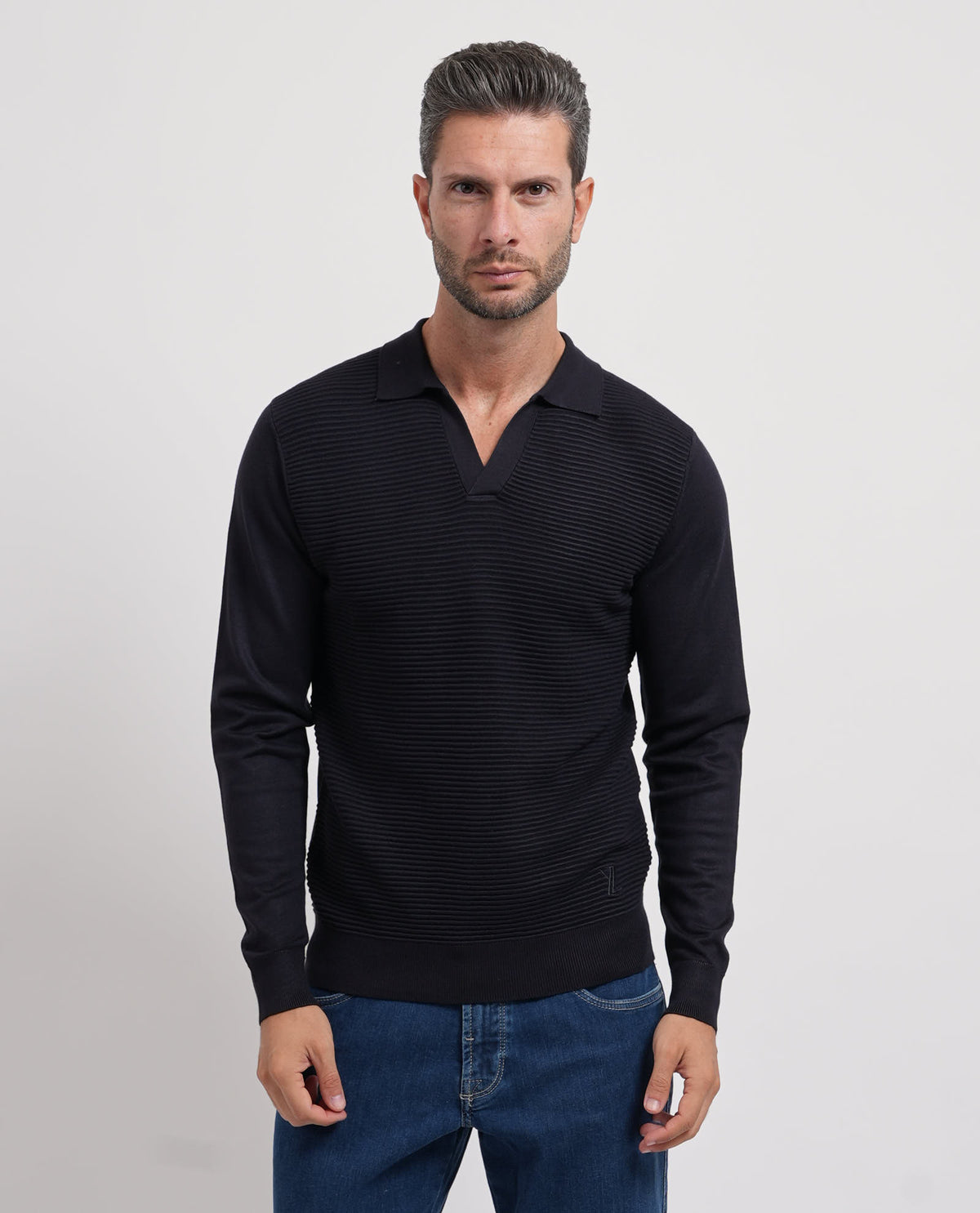 Maglia a manica lunga Yes Zee uomo in misto viscosa 