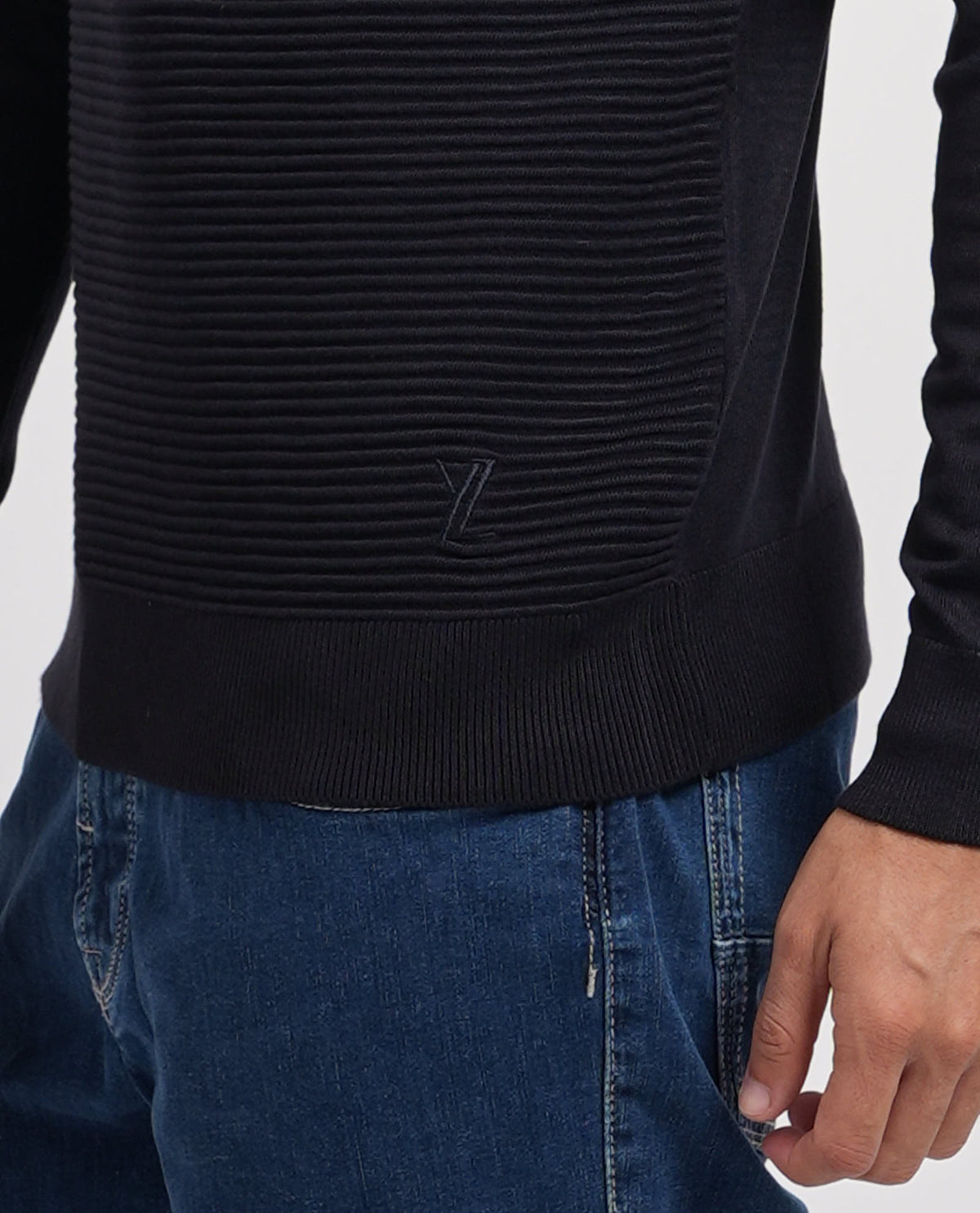 Maglia a manica lunga Yes Zee uomo in misto viscosa 