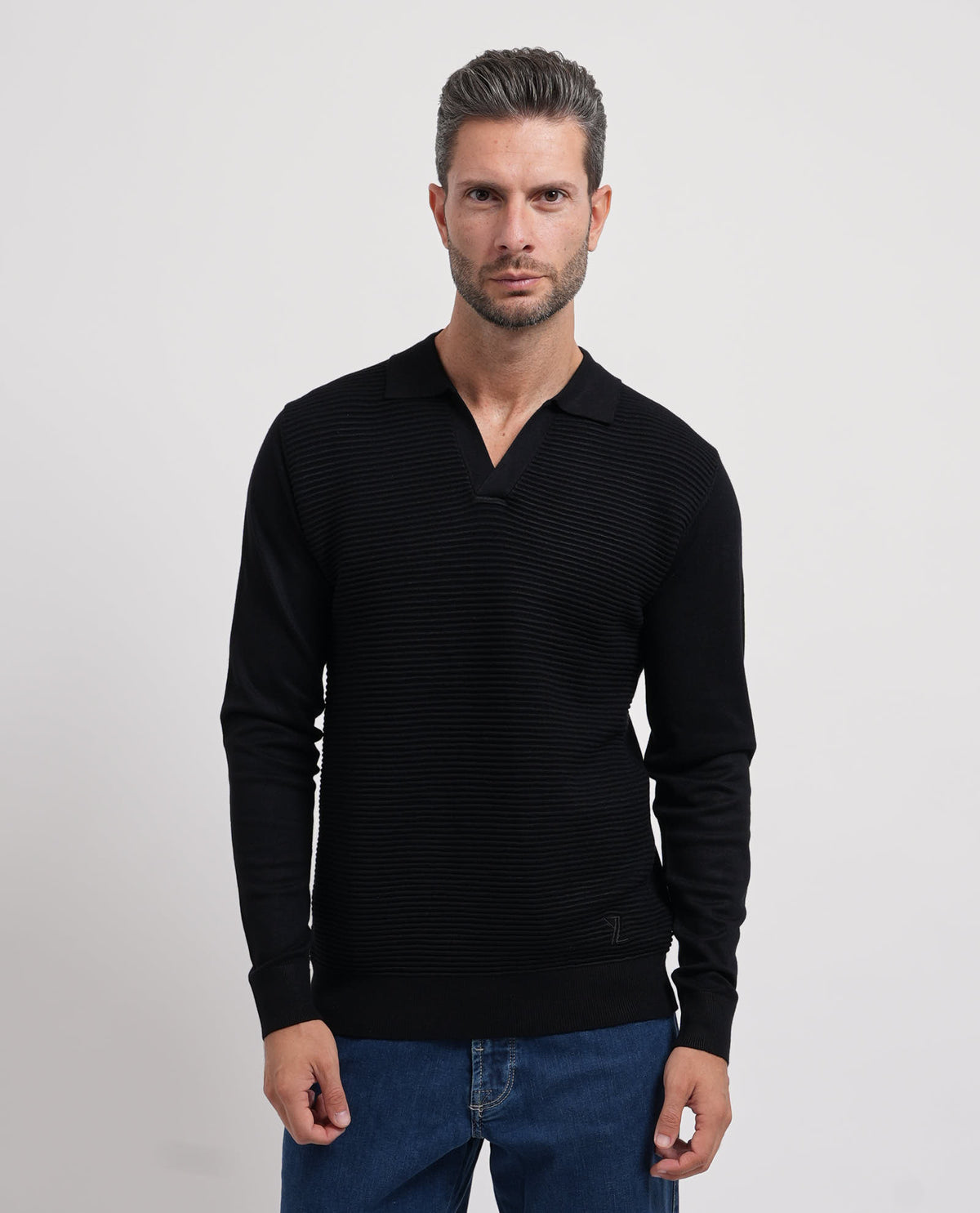 Maglia a manica lunga Yes Zee uomo in misto viscosa 