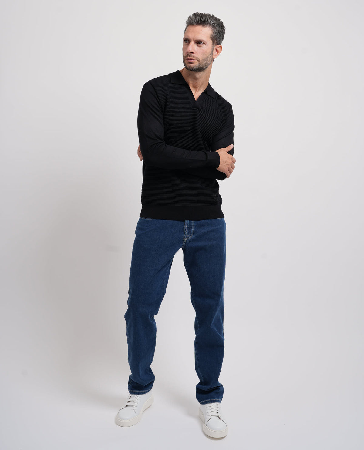 Maglia a manica lunga Yes Zee uomo in misto viscosa 