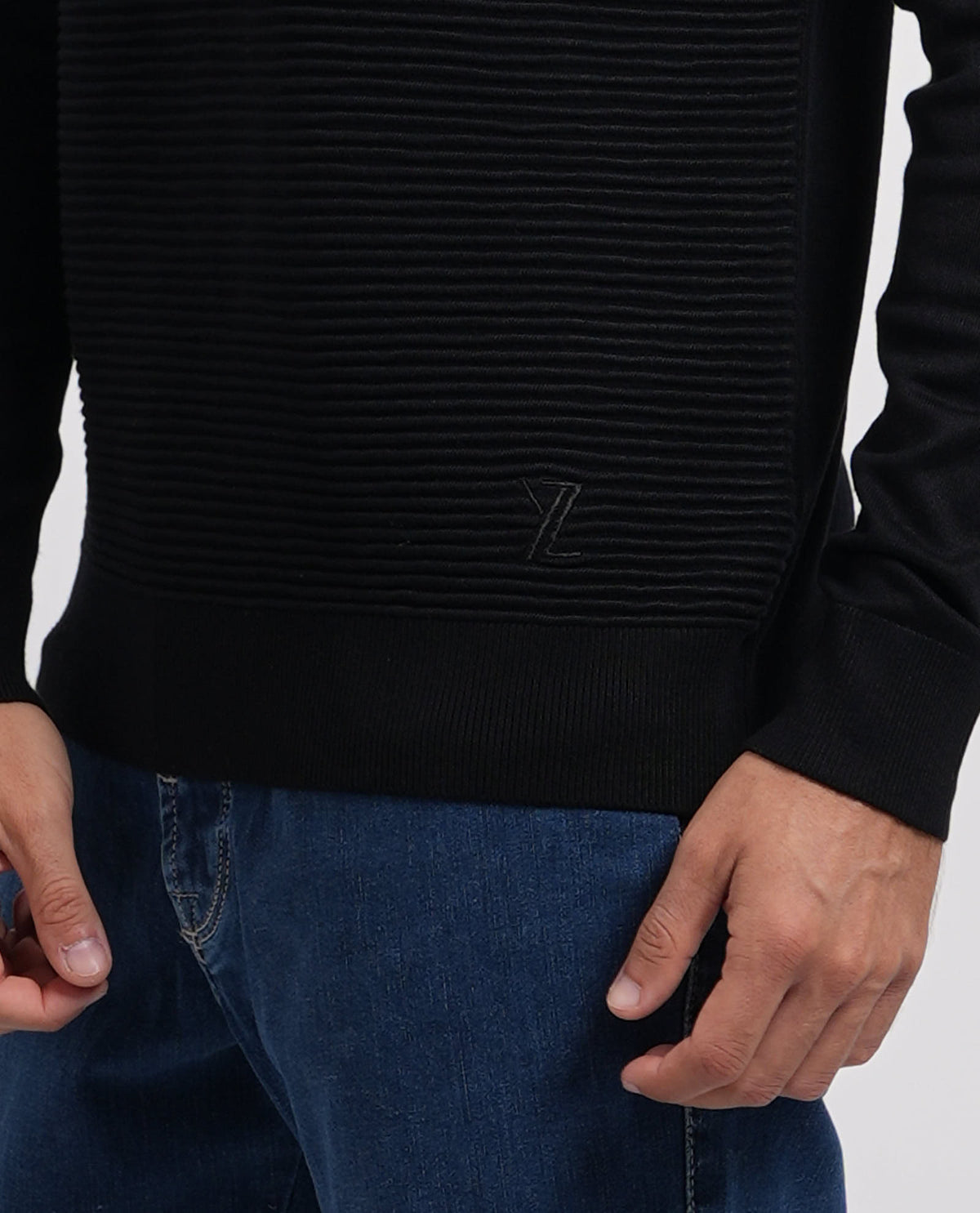 Maglia a manica lunga Yes Zee uomo in misto viscosa 