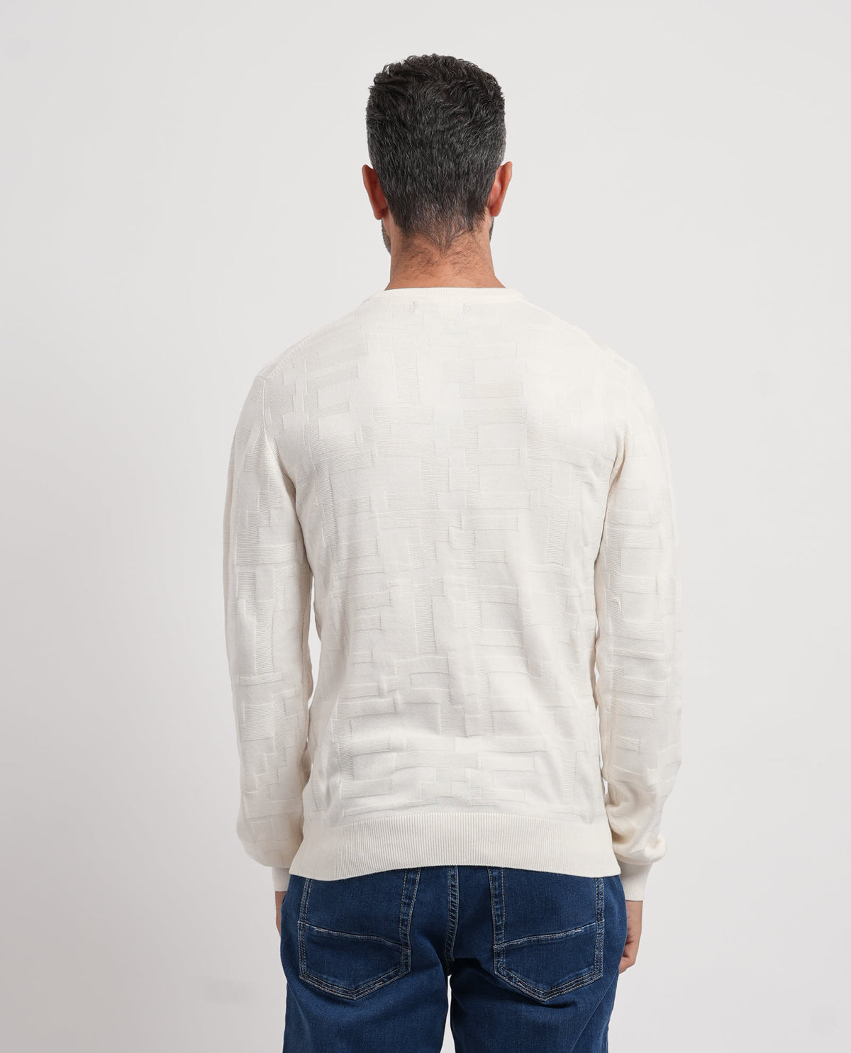 Maglione uomo Yes Zee con tramatura all-over 