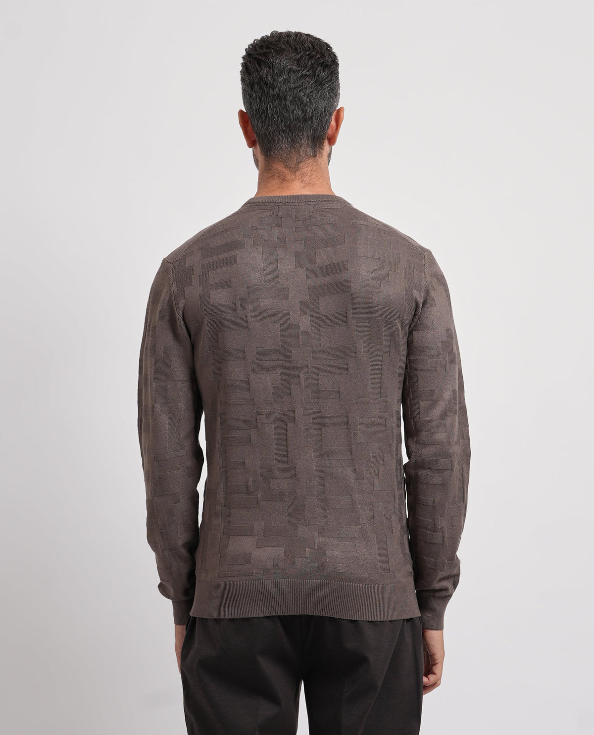 Maglione uomo Yes Zee con tramatura all-over 