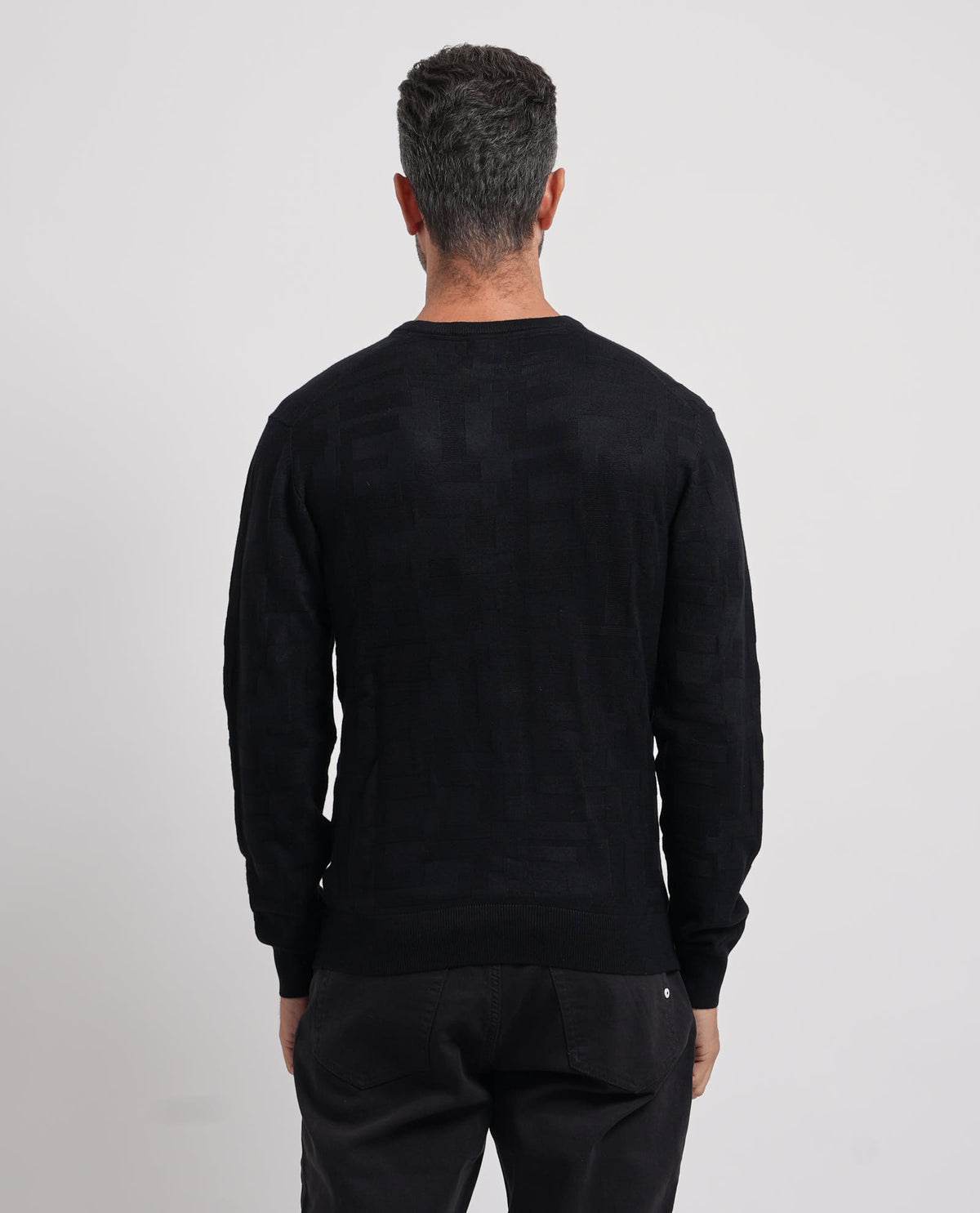 Maglione uomo Yes Zee con tramatura all-over 