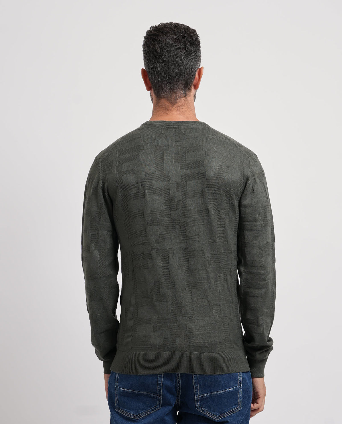 Maglione uomo Yes Zee con tramatura all-over 