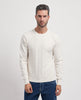 Yes Zee men's crew neck sweater with embroidered logo