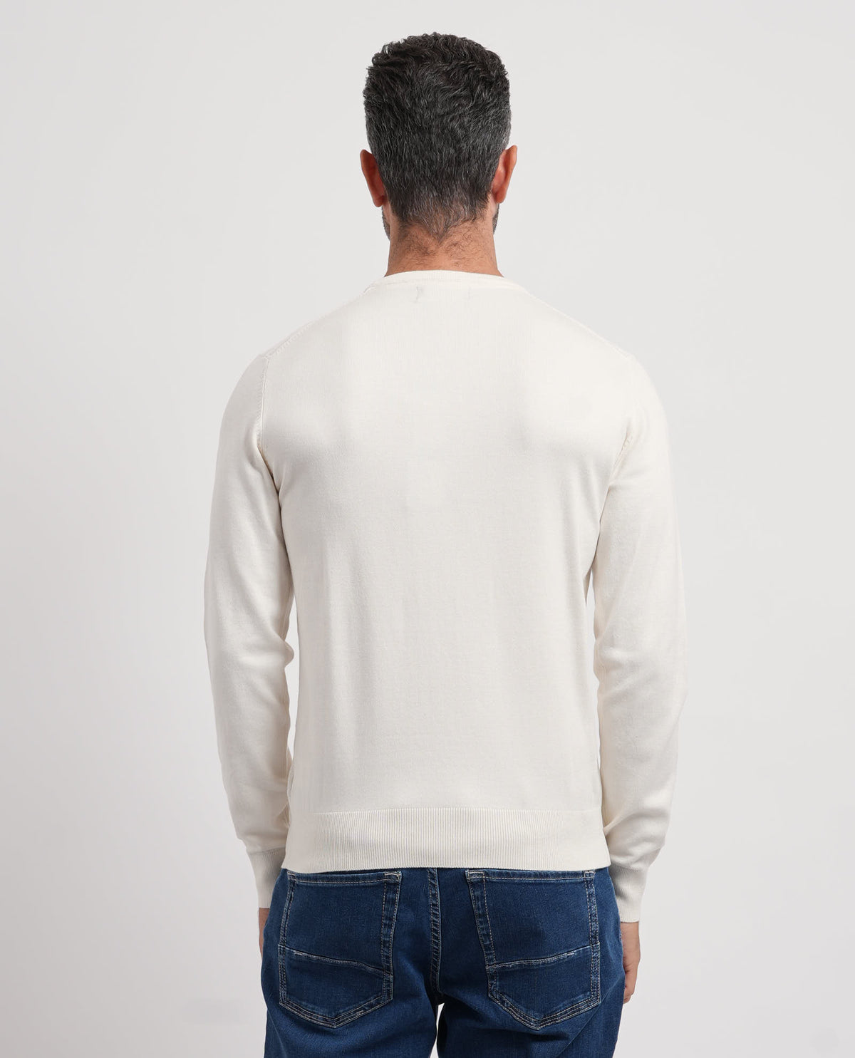 Maglione girocollo uomo Yes Zee con logo ricamato 