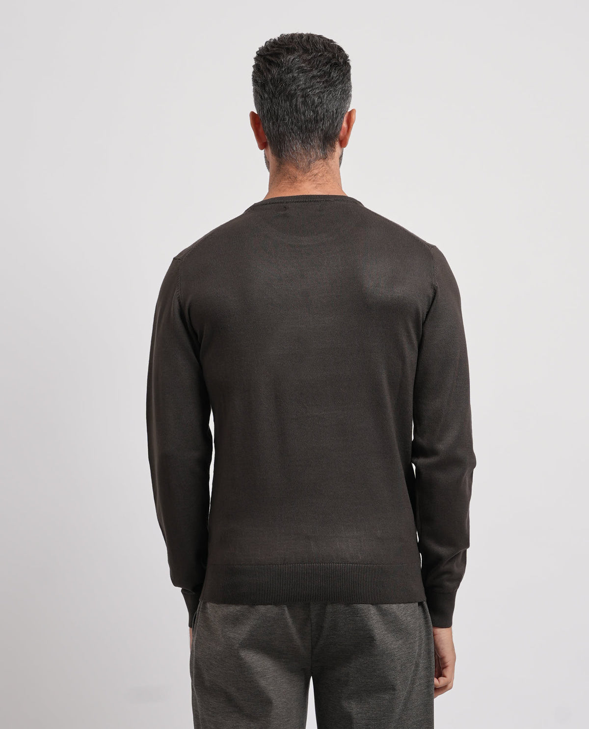 Maglione girocollo uomo Yes Zee con logo ricamato 