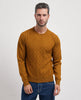 Yes Zee men's crew neck sweater with embroidered logo