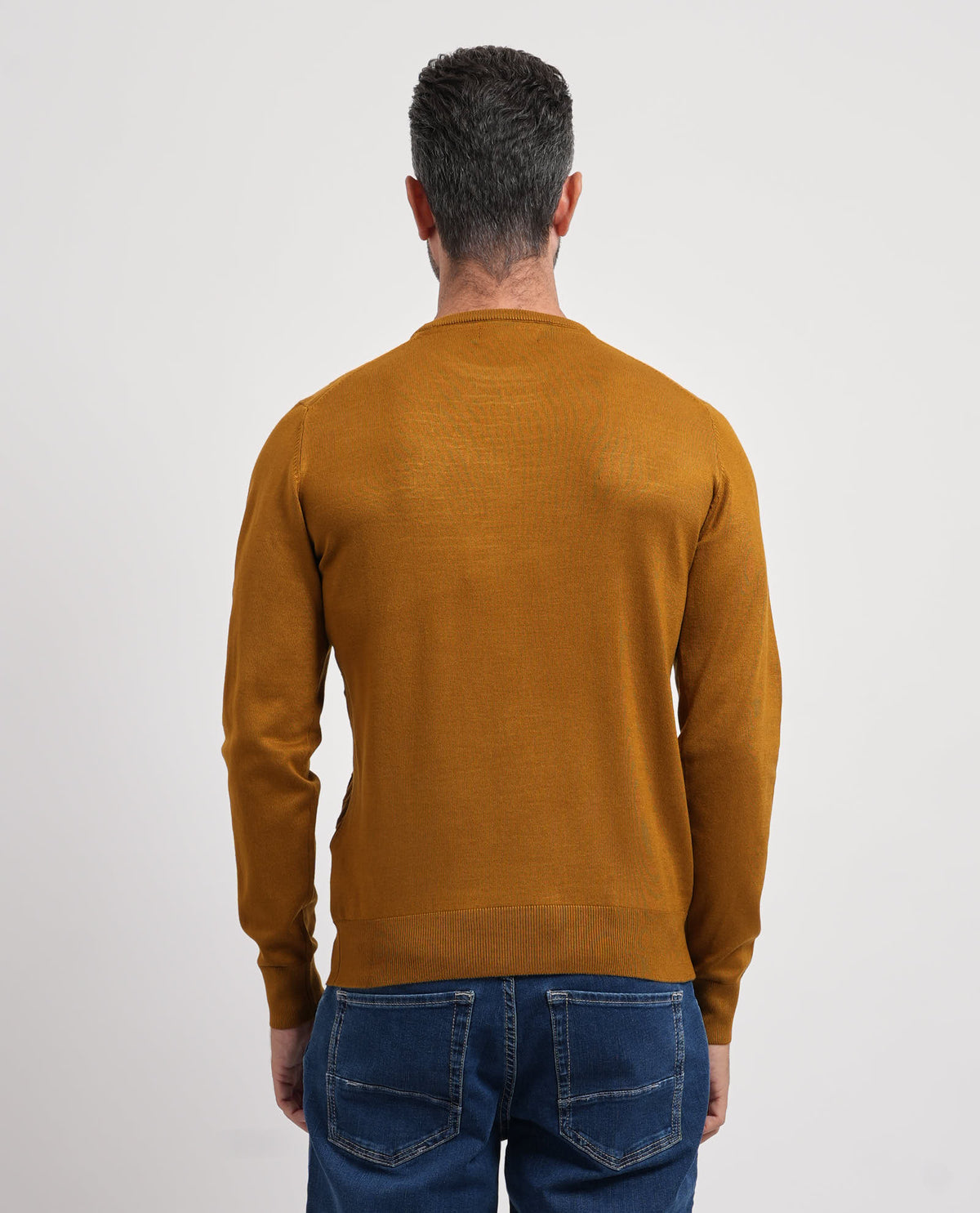 Maglione girocollo uomo Yes Zee con logo ricamato 