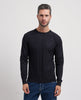 Yes Zee men's crew neck sweater with embroidered logo