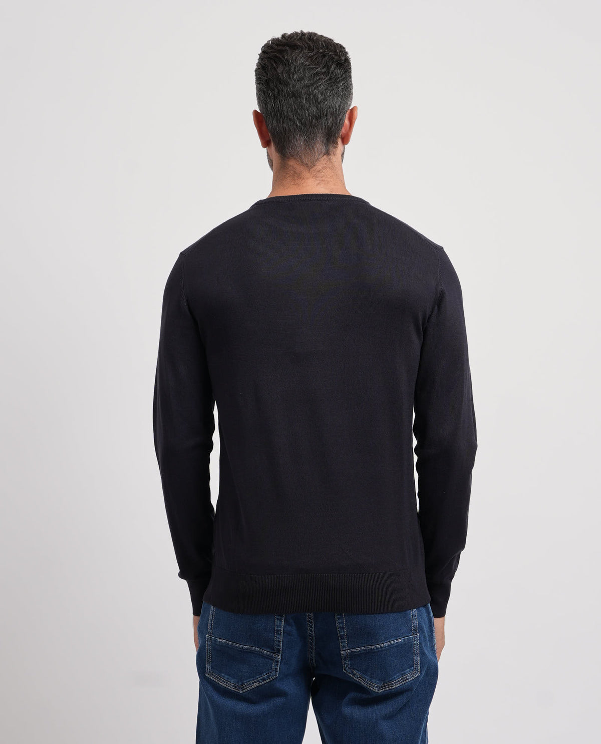 Maglione girocollo uomo Yes Zee con logo ricamato 