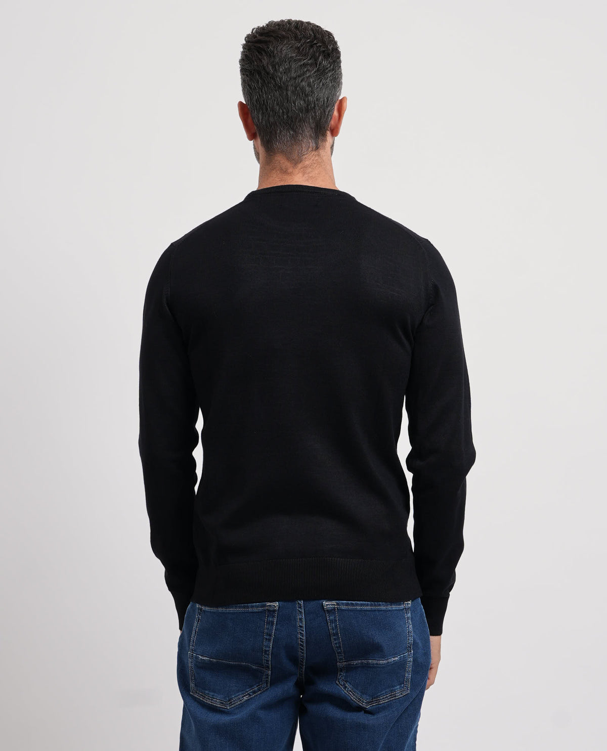 Maglione girocollo uomo Yes Zee con logo ricamato 