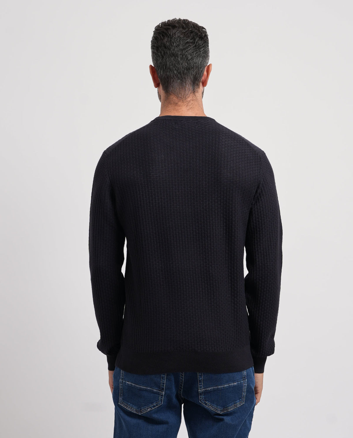 Maglione uomo Yes Zee con mini tramatura all-over 
