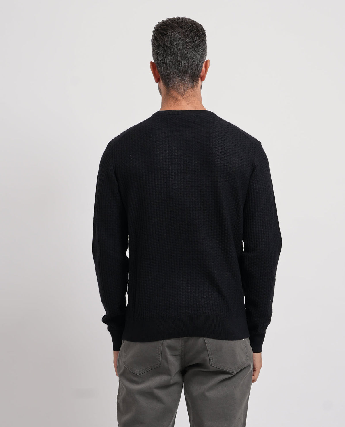 Maglione uomo Yes Zee con mini tramatura all-over 
