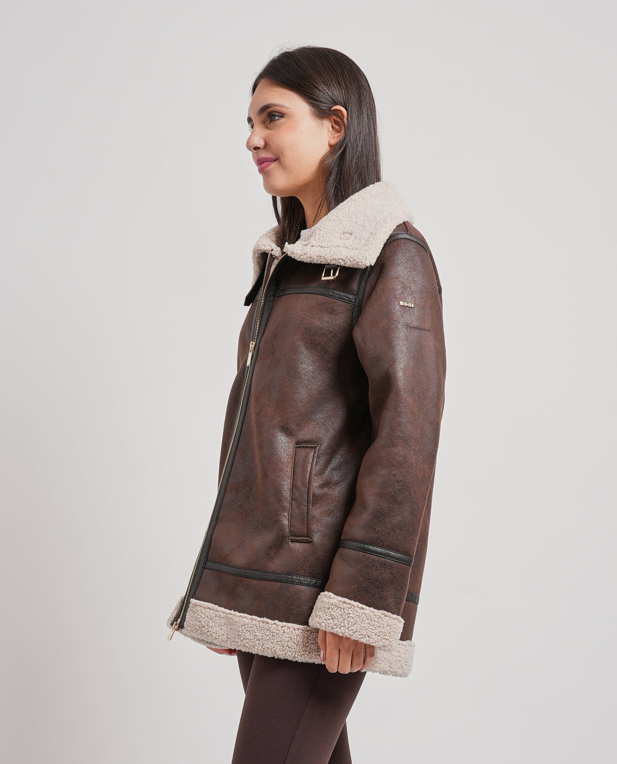 Cappotto donna Yes Zee in montone 