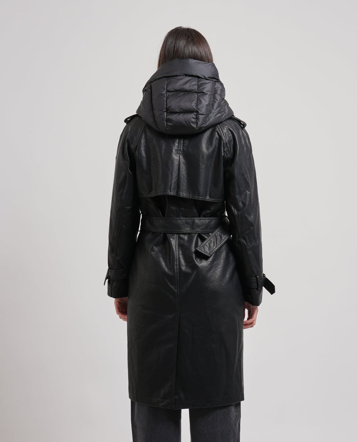 Cappotto lungo donna Yes Zee con gilet interno 