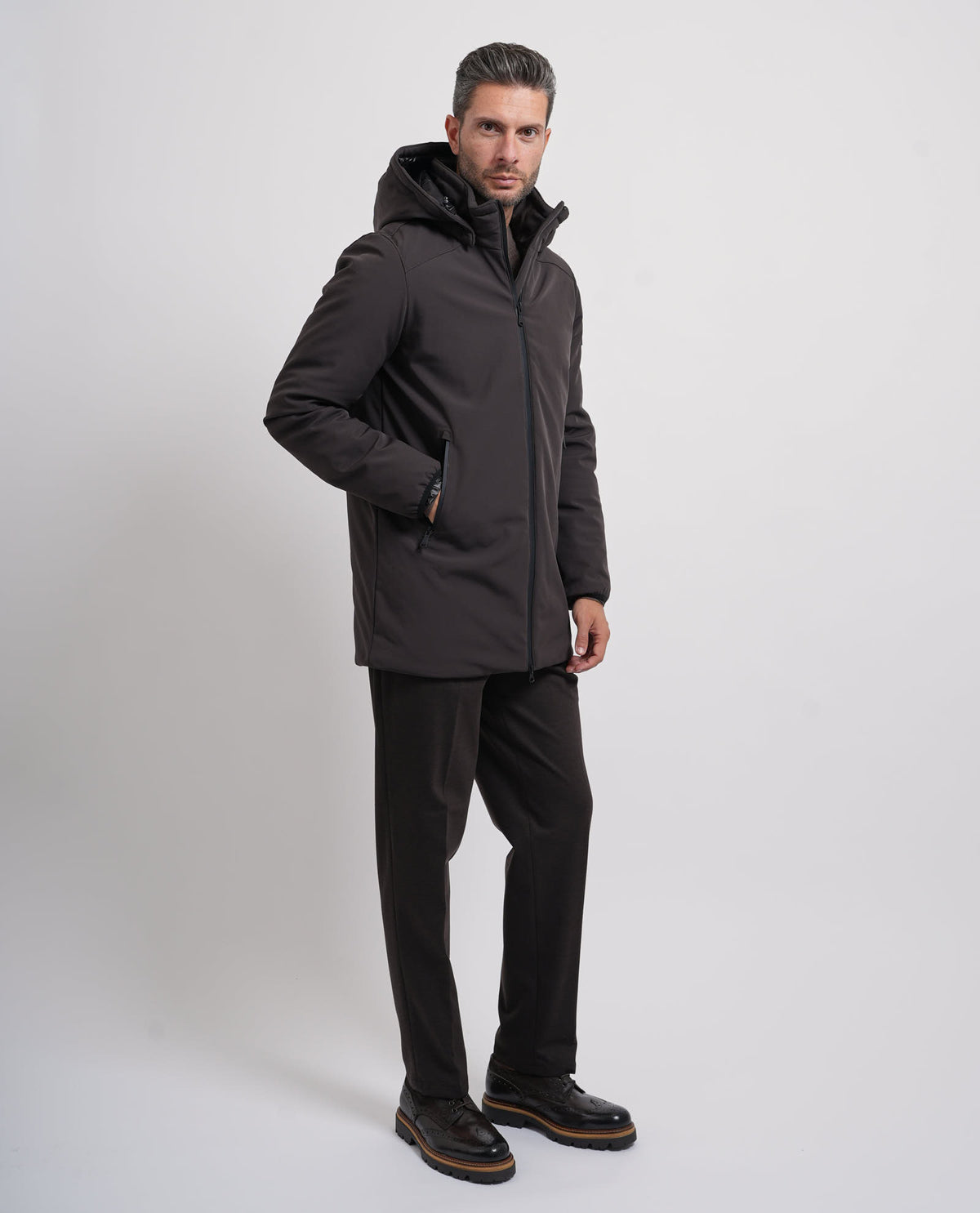 Parka uomo Yes Zee con cappuccio 