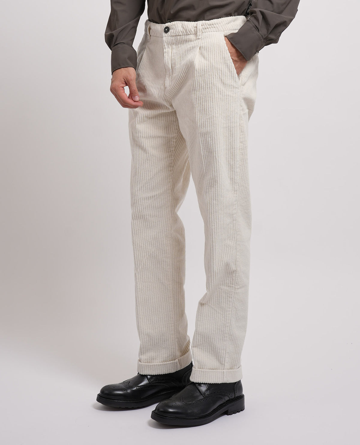 Pantaloni chinos in velluto Yes Zee uomo 