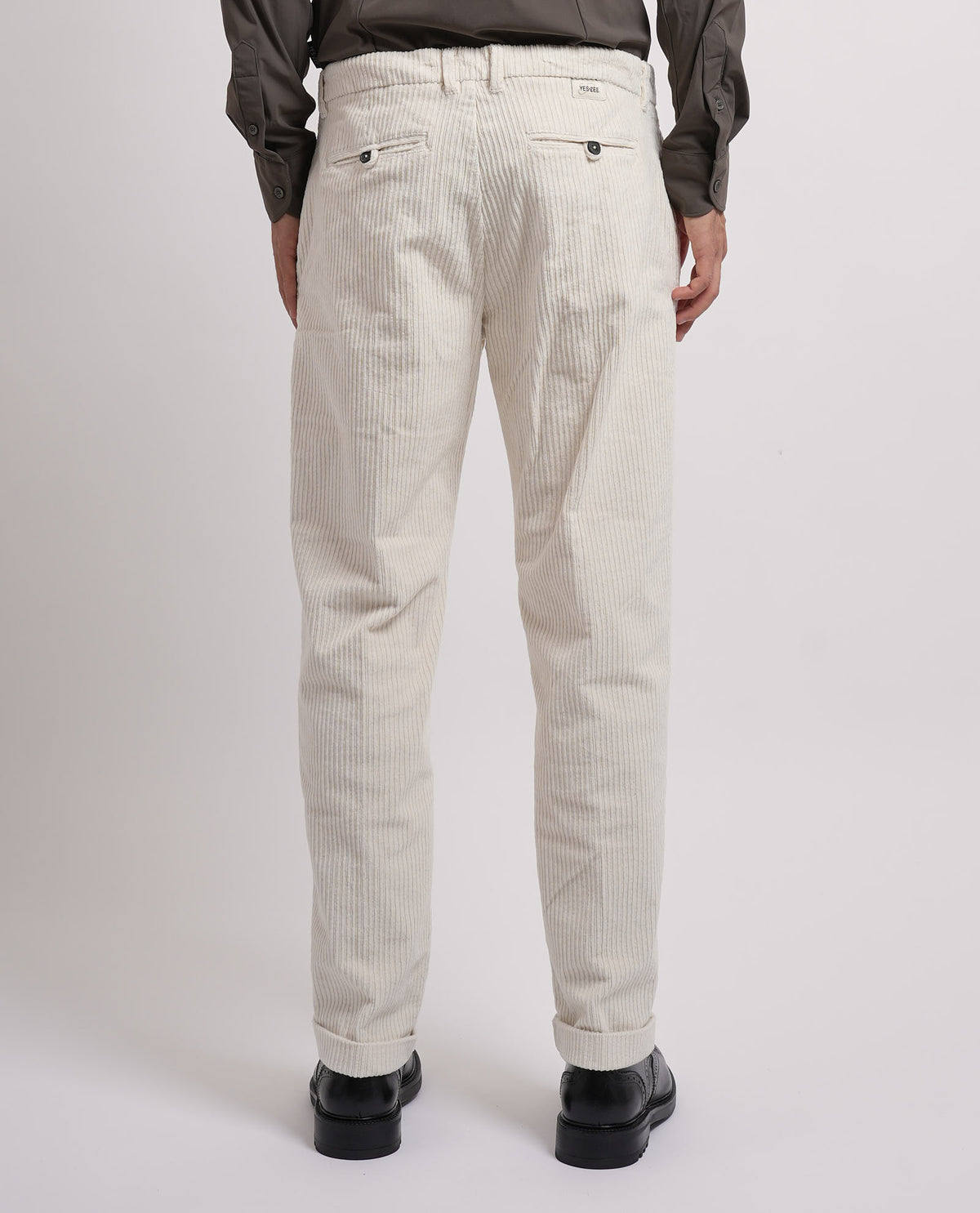 Pantaloni chinos in velluto Yes Zee uomo 
