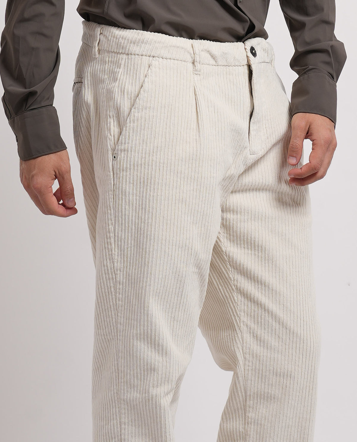 Pantaloni chinos in velluto Yes Zee uomo 