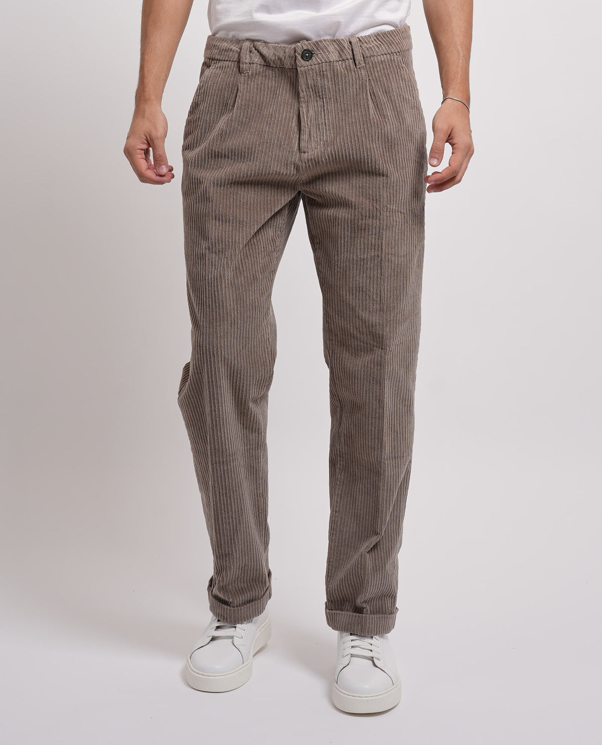 Pantaloni chinos in velluto Yes Zee uomo 