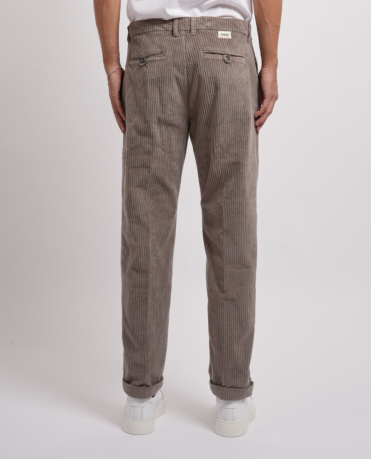 Pantaloni chinos in velluto Yes Zee uomo 
