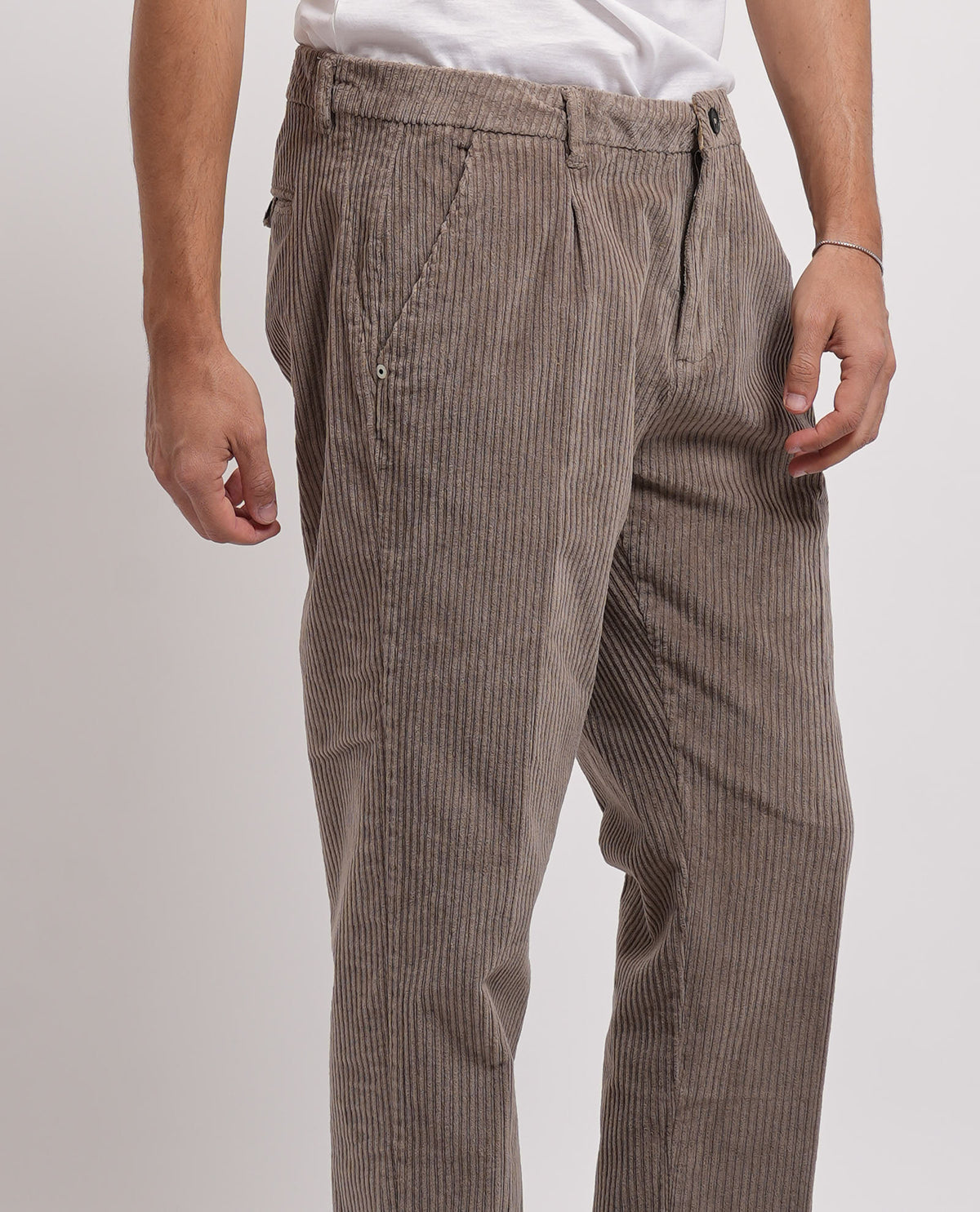 Pantaloni chinos in velluto Yes Zee uomo 