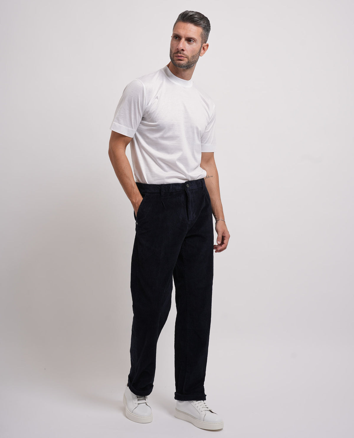 Pantaloni chinos in velluto Yes Zee uomo 