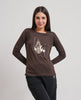 Maglietta donna Yes Zee a maniche lunghe