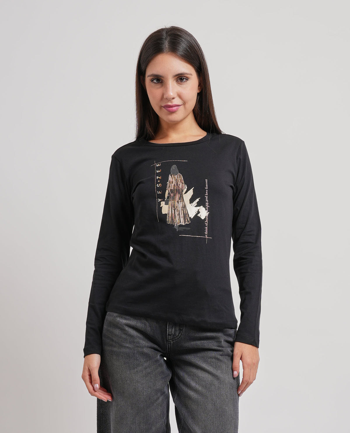Maglietta donna Yes Zee a maniche lunghe 
