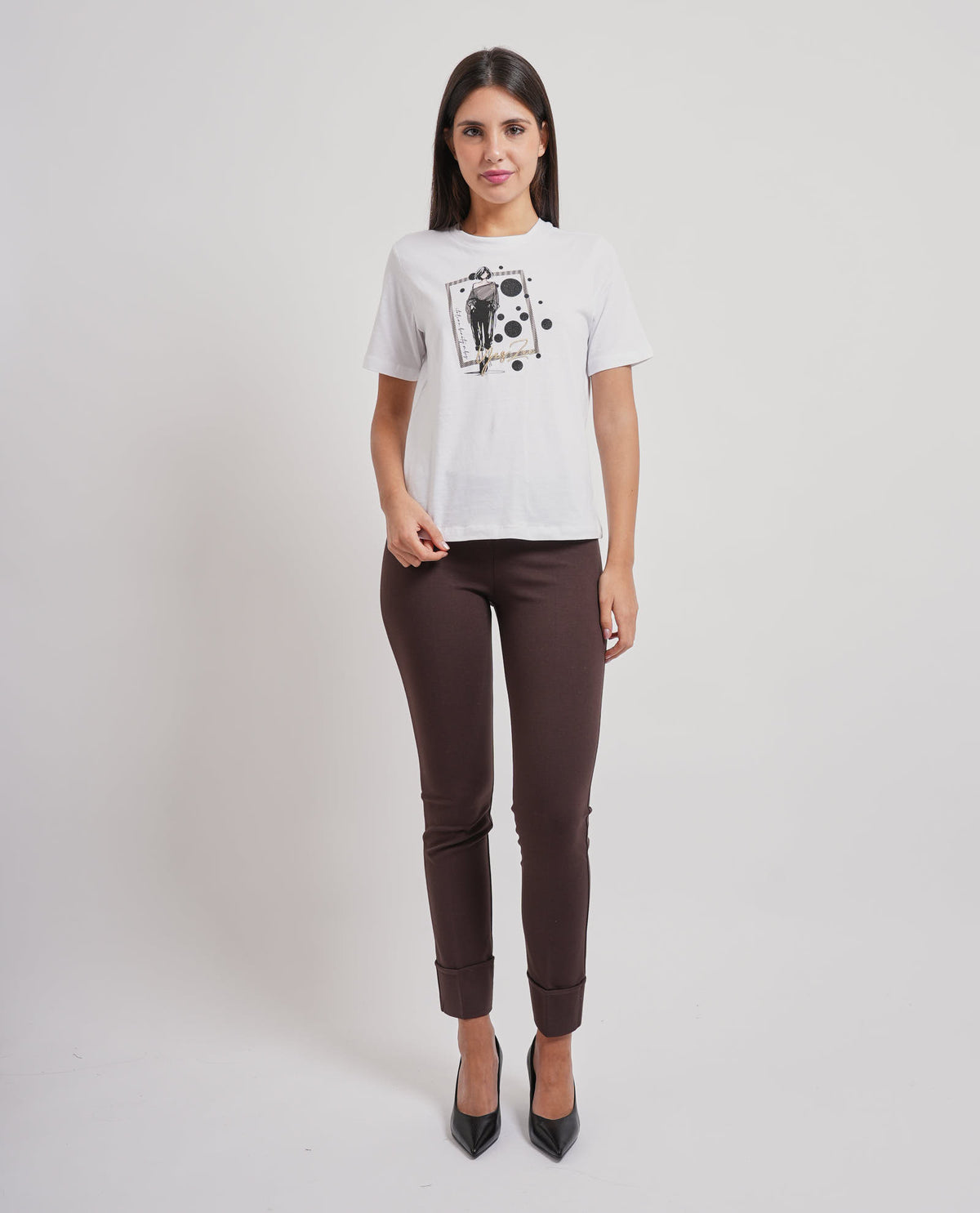 T-shirt donna Yes Zee con stampa 