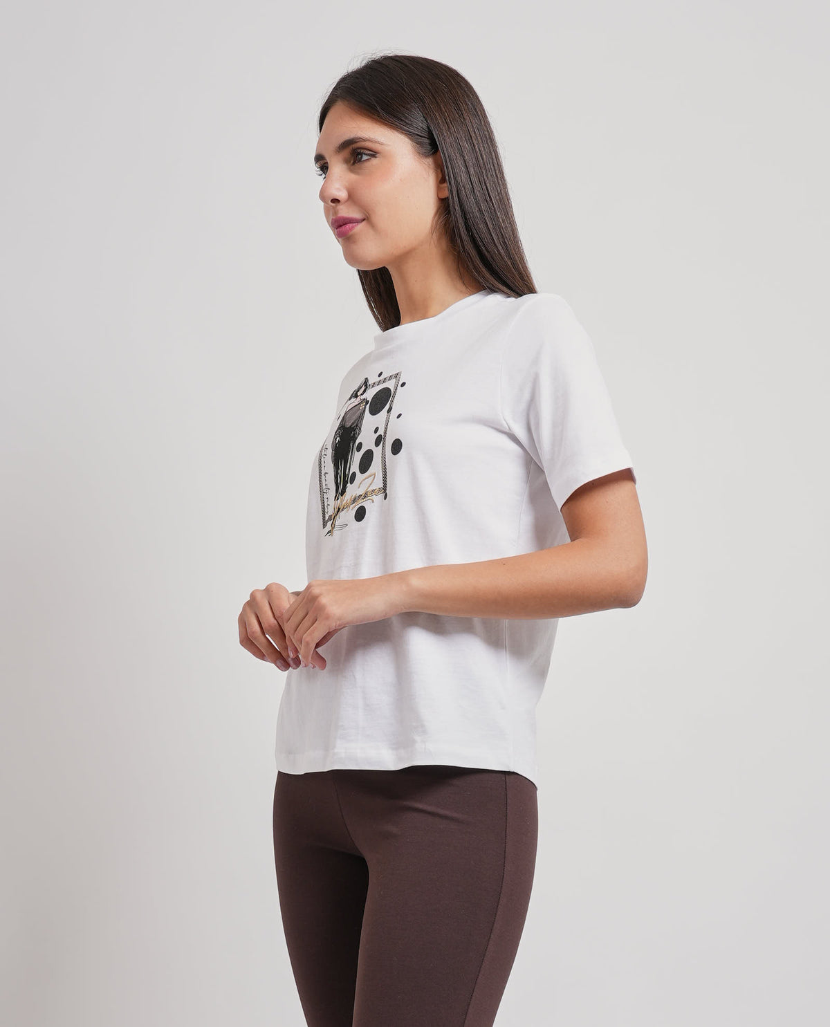 T-shirt donna Yes Zee con stampa 