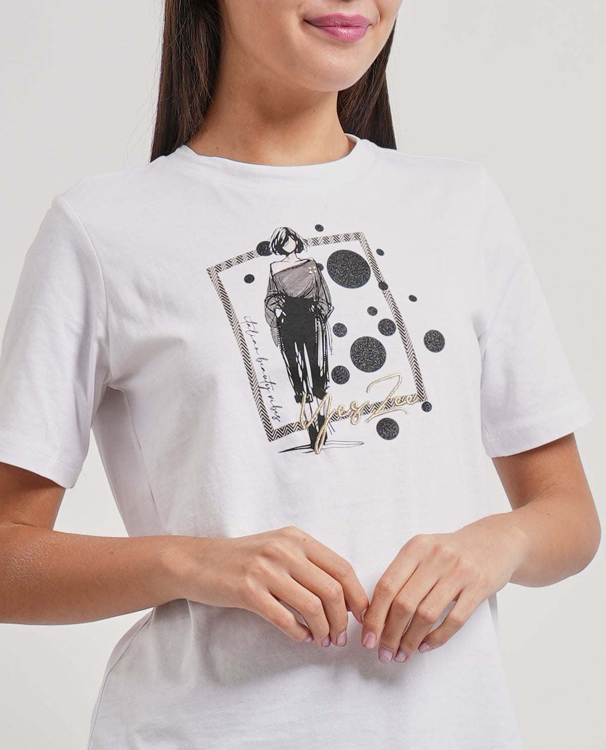 T-shirt donna Yes Zee con stampa 