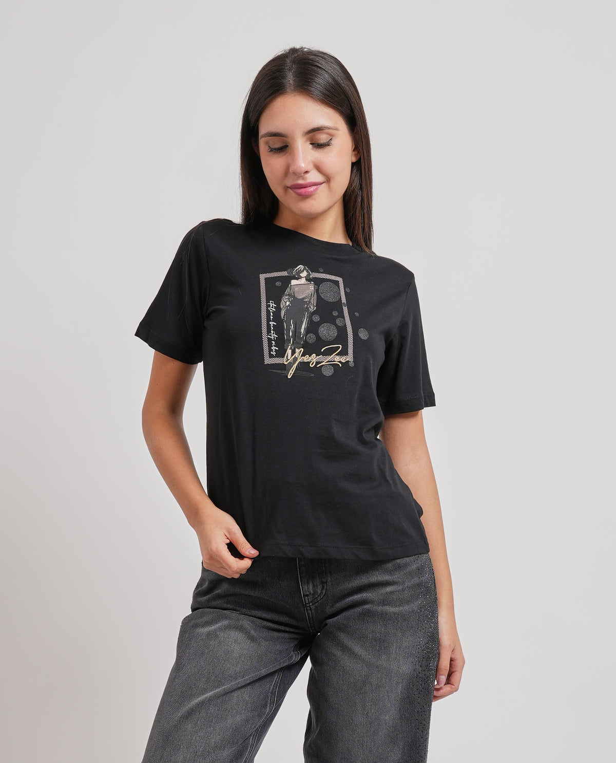 T-shirt donna Yes Zee con stampa 