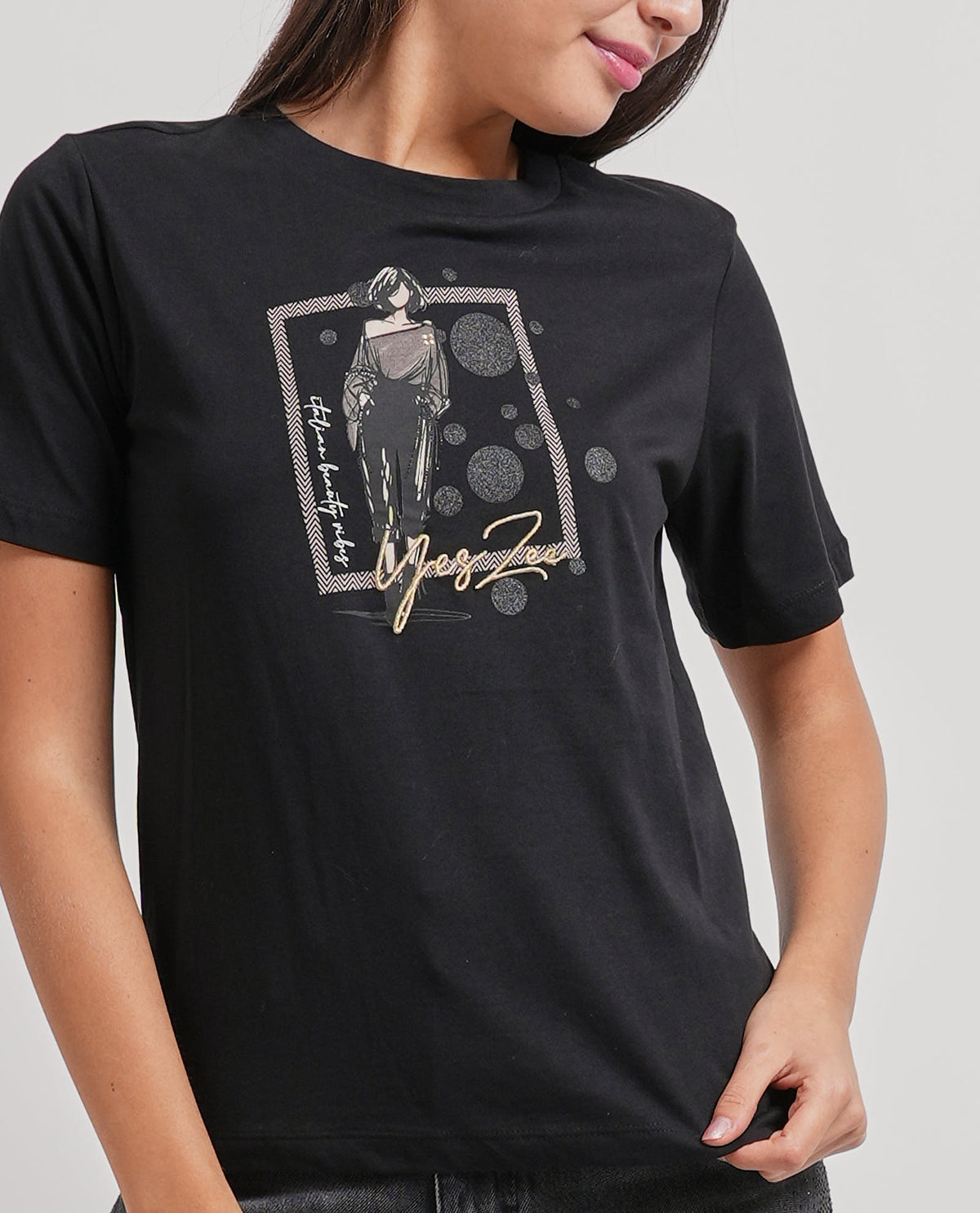 T-shirt donna Yes Zee con stampa 