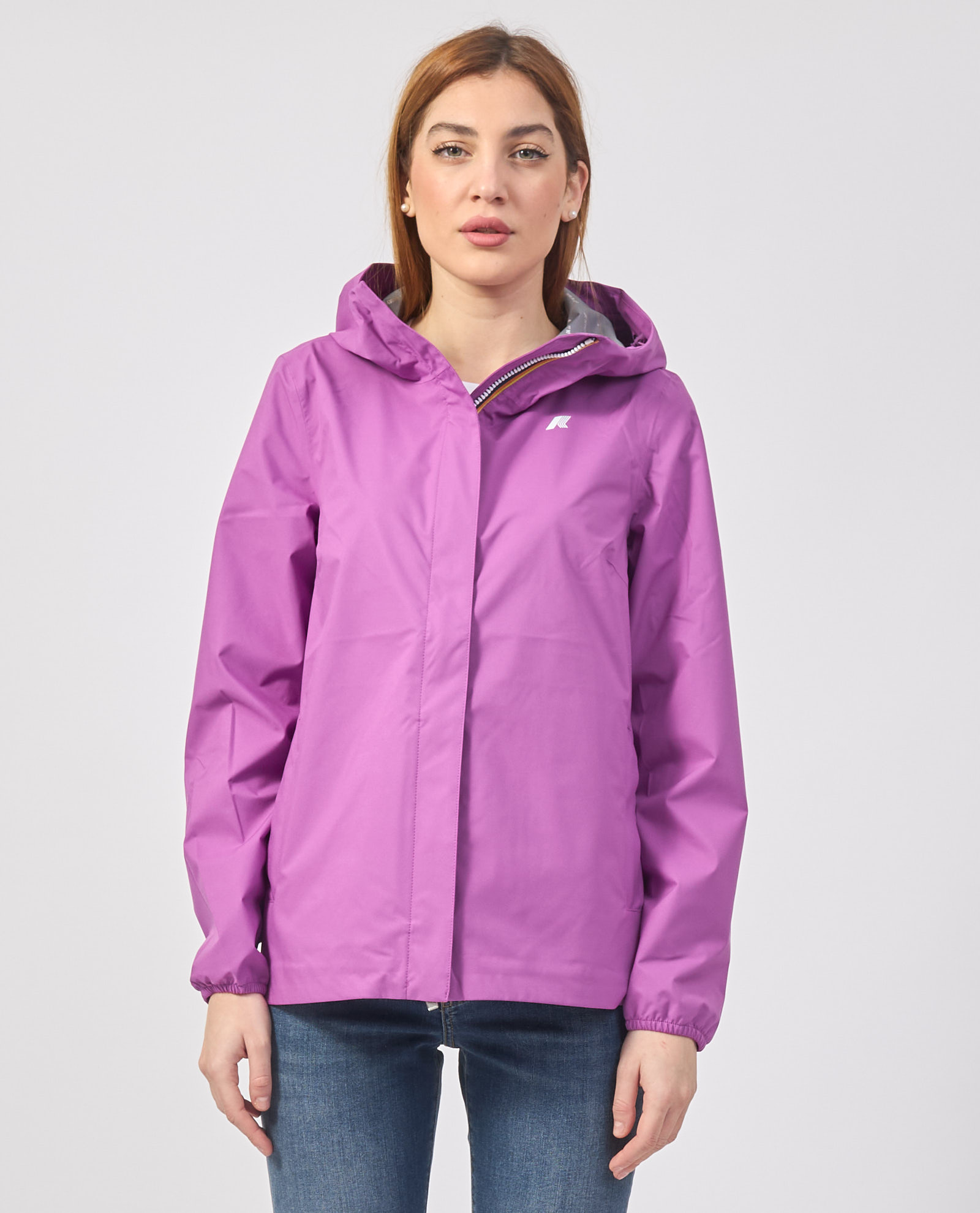 K-way Marguerite jacket with hood and hidden zip - K-WAY