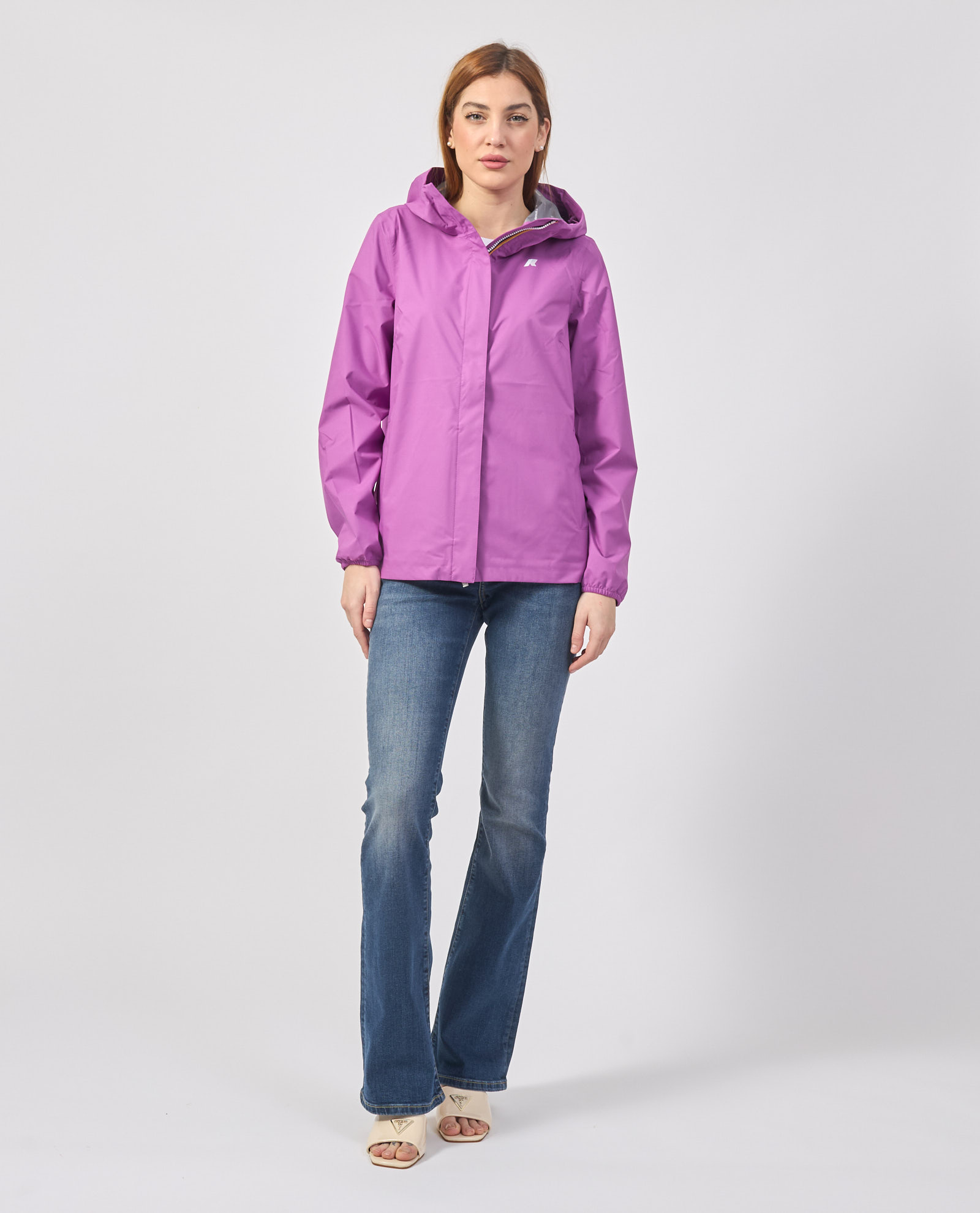 ジャケット K-WAY Woman Jacket Yellow K31382W W6I K-WAY: Jacket woman - Yellow | K-Way jacket K31382W online