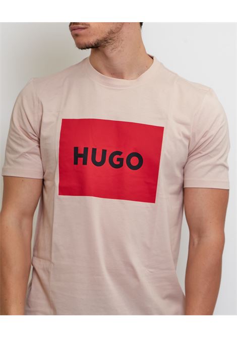 T-shirt regular fit con etichetta con logo HUGO | 50467952683