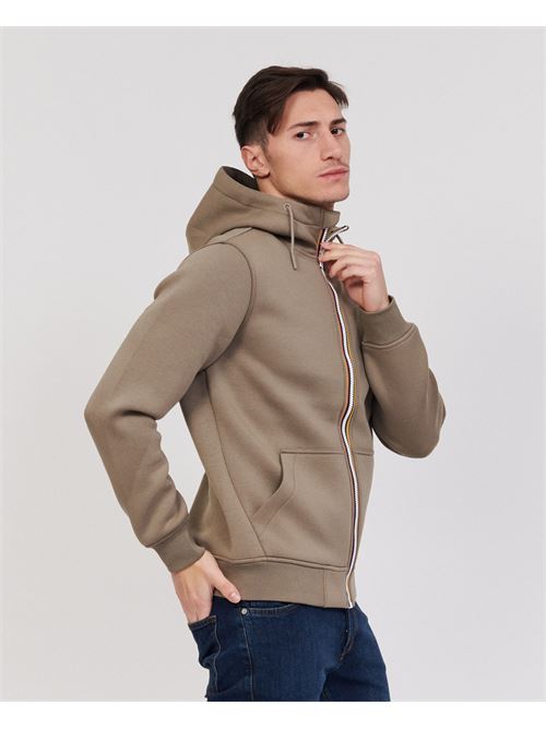 Felpa hoodie con cappuccio e logo K-WAY | K2111FW-BERENGERWG9