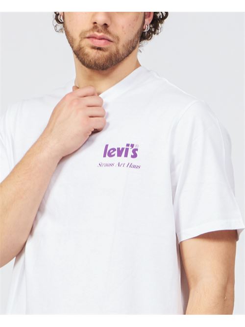 Regular fit T-shirt with back print LEVIS | 16143-0722WHITE
