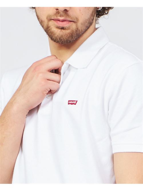 Levis polo shirt with buttons and logo LEVIS | 35883-0003WHITE