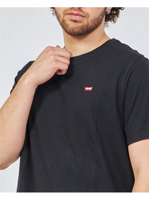 Levis crewneck T-shirt with logo LEVIS | 56605-0009BLACK