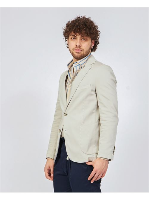 Jacket with peak lapels and cuts on the back SETTE/MEZZO | R7002-CAMOMILLASABBIA