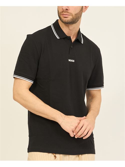 Boss men's polo shirt in finely woven piqu? BOSS | 50468843001