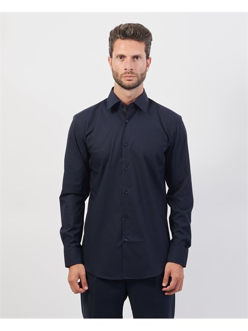 Camicia uomo Boss slim fit in popeline di cotone BOSS | 50469345404