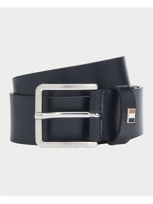 Ceinture Boss en cuir avec détails en métal BOSS | 50486839410